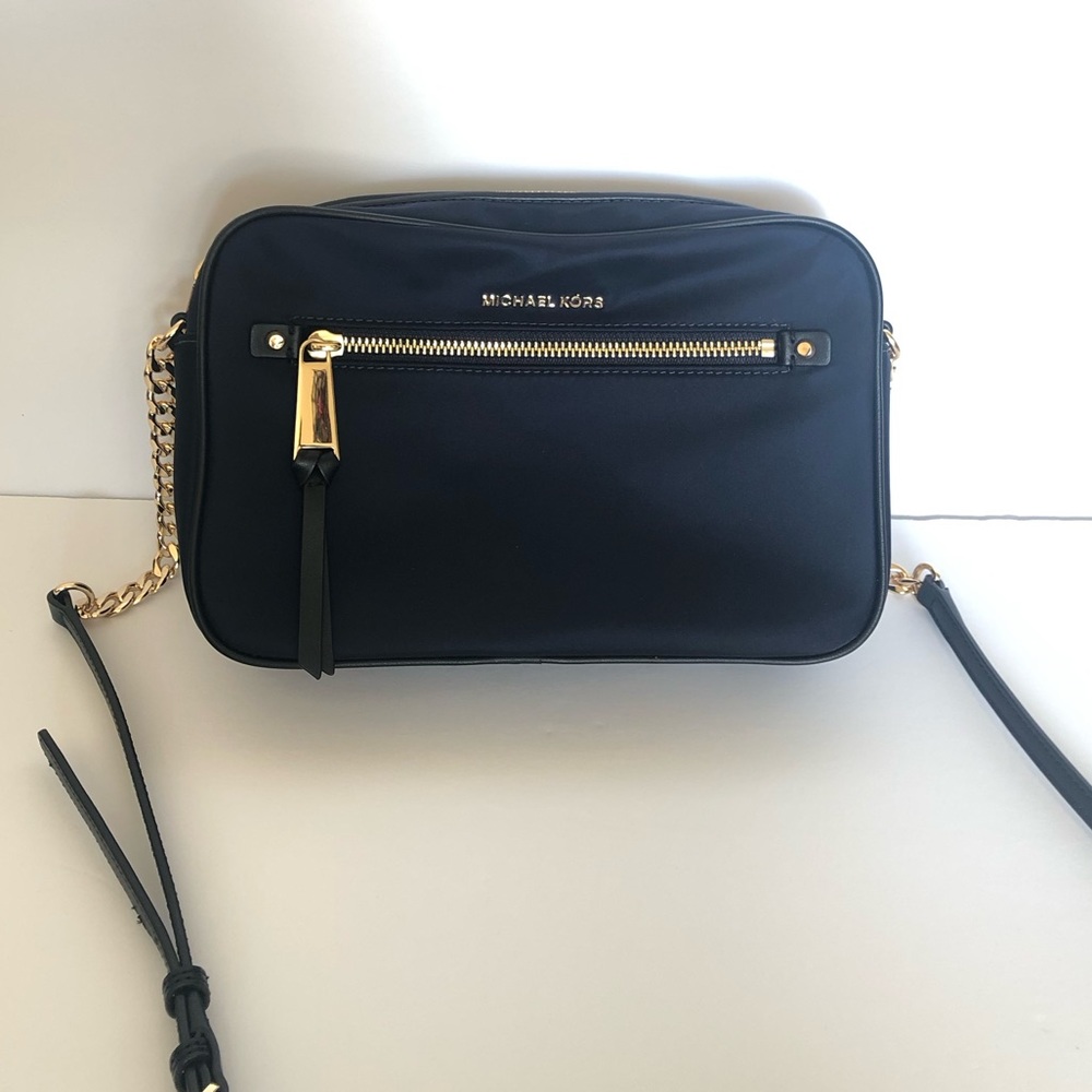 Michael Kors Navy Blue Chain Shoulder Bag